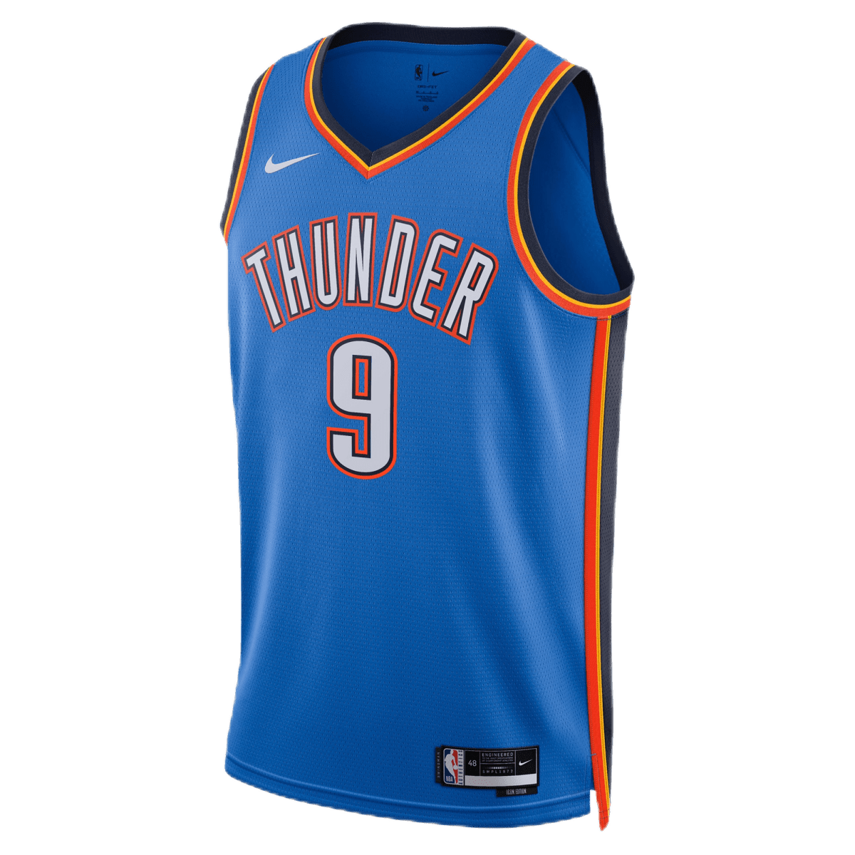Alex Caruso 9 Oklahoma City Thunder Blue Icon Jersey - Elite Zone Sports