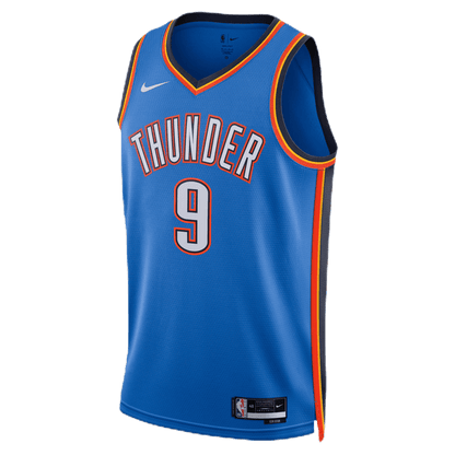 Alex Caruso 9 Oklahoma City Thunder Blue Icon Jersey - Elite Zone Sports