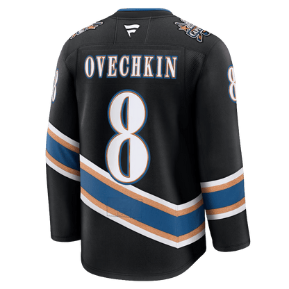 Alexander Ovechkin 8 Washington Capitals Black Alternate 50th Anniversary Jersey - Elite Zone Sports