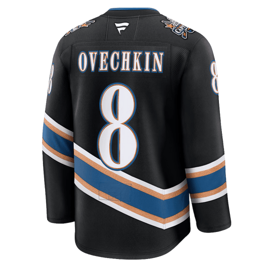 Alexander Ovechkin 8 Washington Capitals Black Alternate 50th Anniversary Jersey - Elite Zone Sports