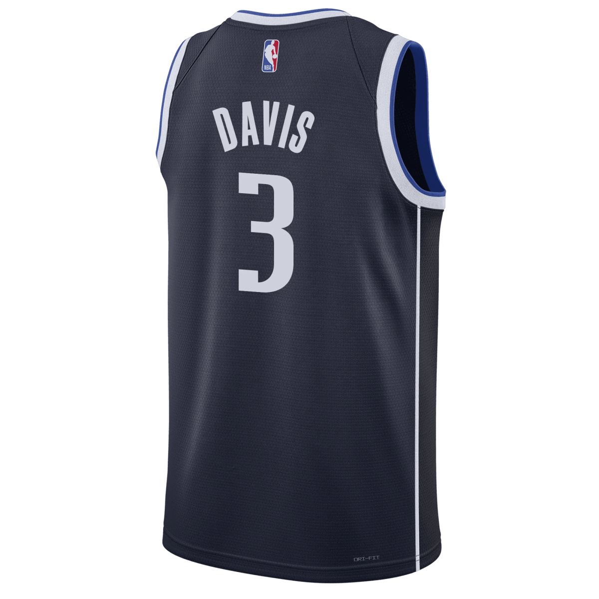 Anthony Davis 3 Dallas Mavericks Navy Statement Jersey - Elite Zone Sports