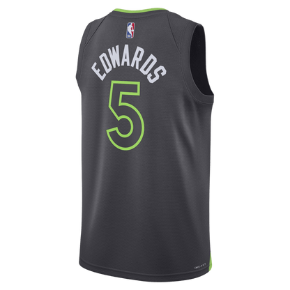 Anthony Edwards 5 Minnesota Timberwolves Charcoal Statement Jersey - Elite Zone Sports