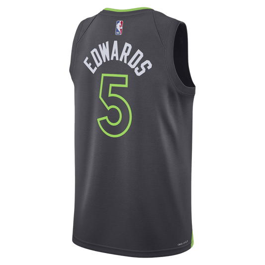 Anthony Edwards 5 Minnesota Timberwolves Charcoal Statement Jersey - Elite Zone Sports