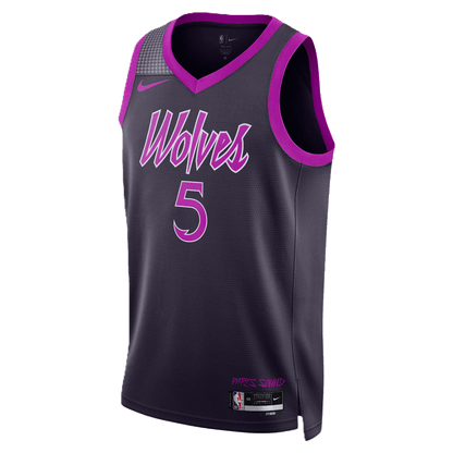 Anthony Edwards 5 Minnesota Timberwolves Purple 2025/26 City Edition Jersey - Elite Zone Sports