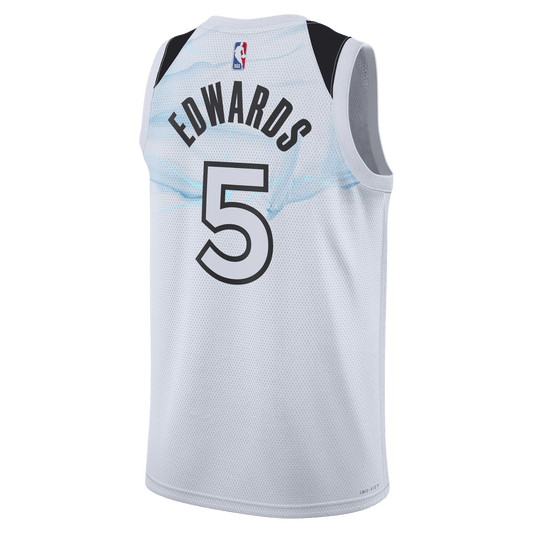 Anthony Edwards 5 Minnesota Timberwolves White City Edition Jersey - Elite Zone Sports