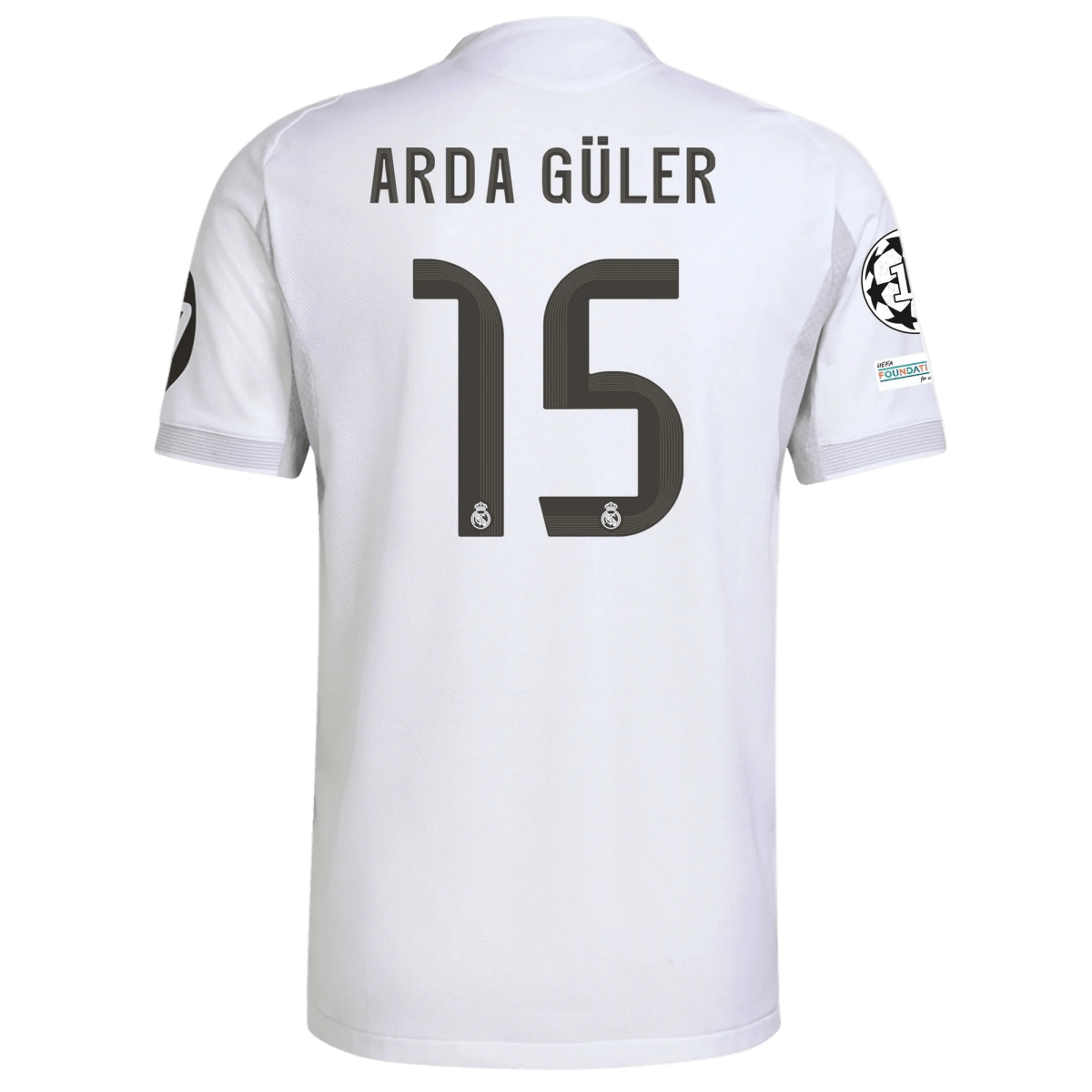 Arda Guler 15 Real Madrid Home 25/26 White Fan Jersey - Elite Zone Sports