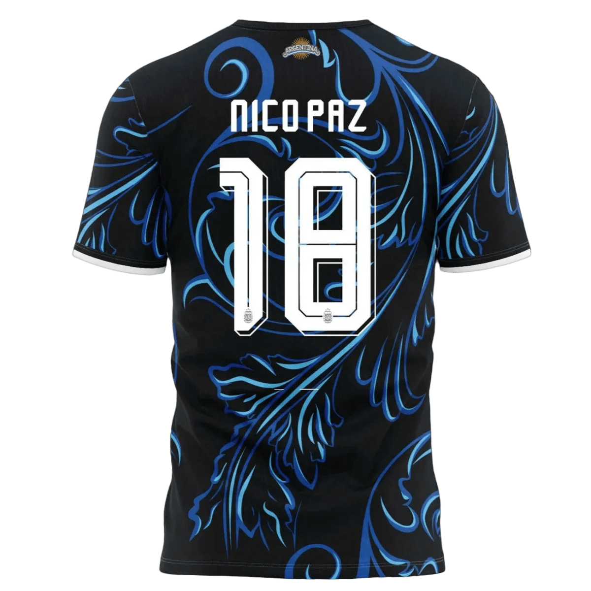 Argentina 2026 Away Jersey Nico Paz 18 - Elite Zone Sports