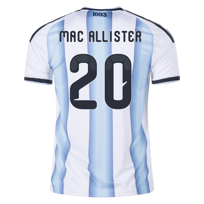 Argentina 2026 Home Jersey Alexis Mac Allister 20 - Elite Zone Sports