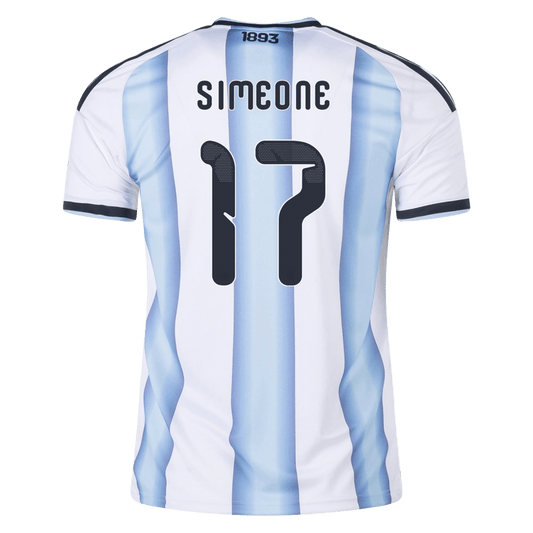 Argentina 2026 Home Jersey Giuliano Simeone 17 - Elite Zone Sports