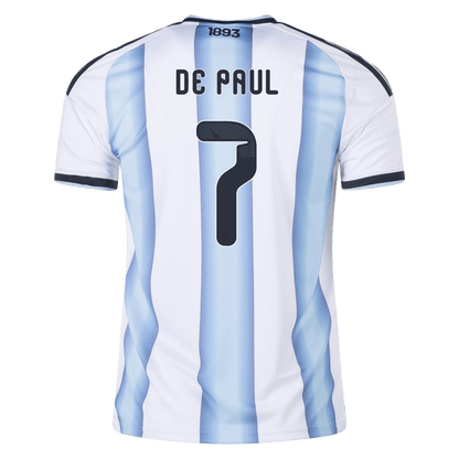 Argentina 2026 Home Jersey Rodrigo De Paul 7 - Elite Zone Sports