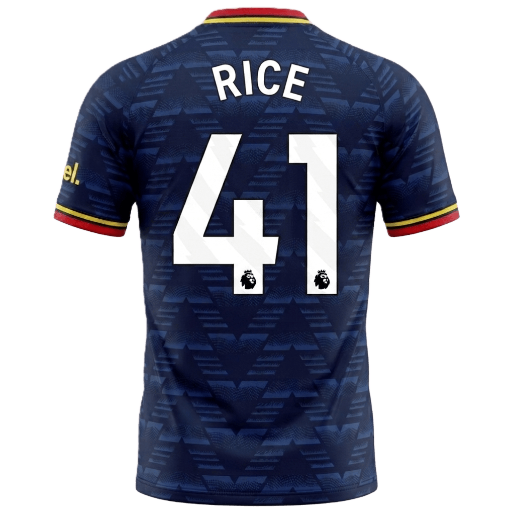 Arsenal 26/27 Away Jersey Declan Rice 41 - Elite Zone Sports