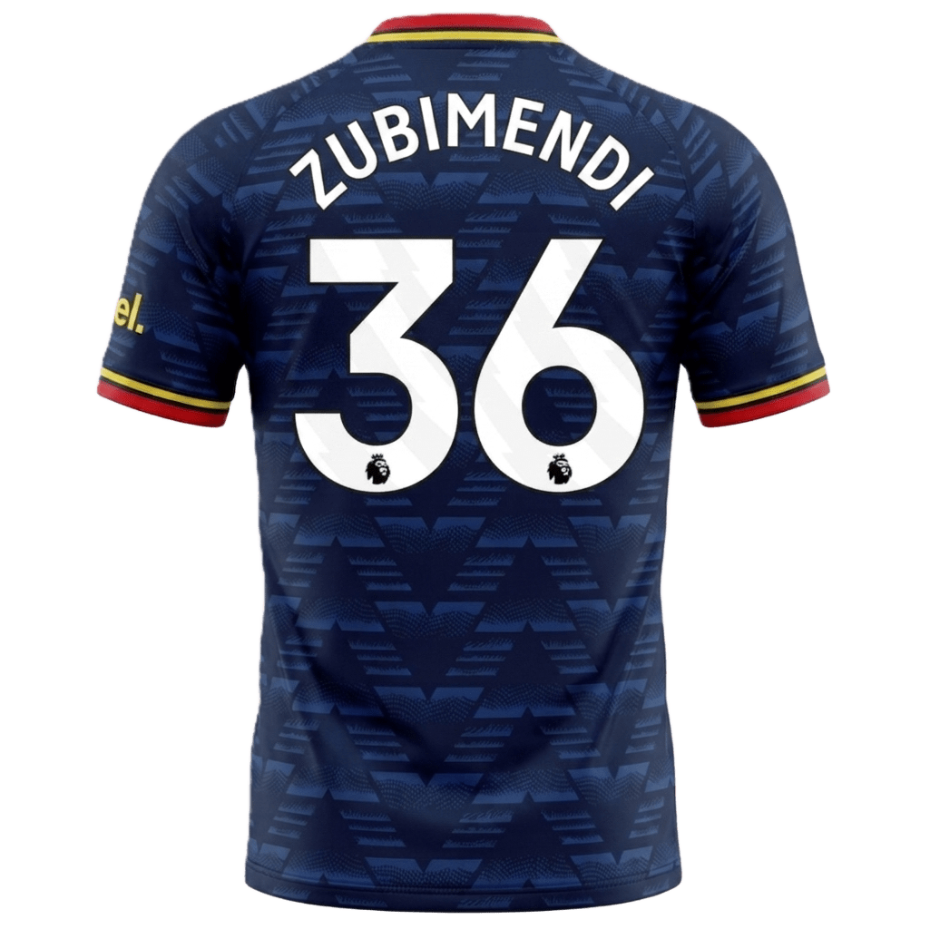 Arsenal 26/27 Away Jersey Martín Zubimendi 36 - Elite Zone Sports