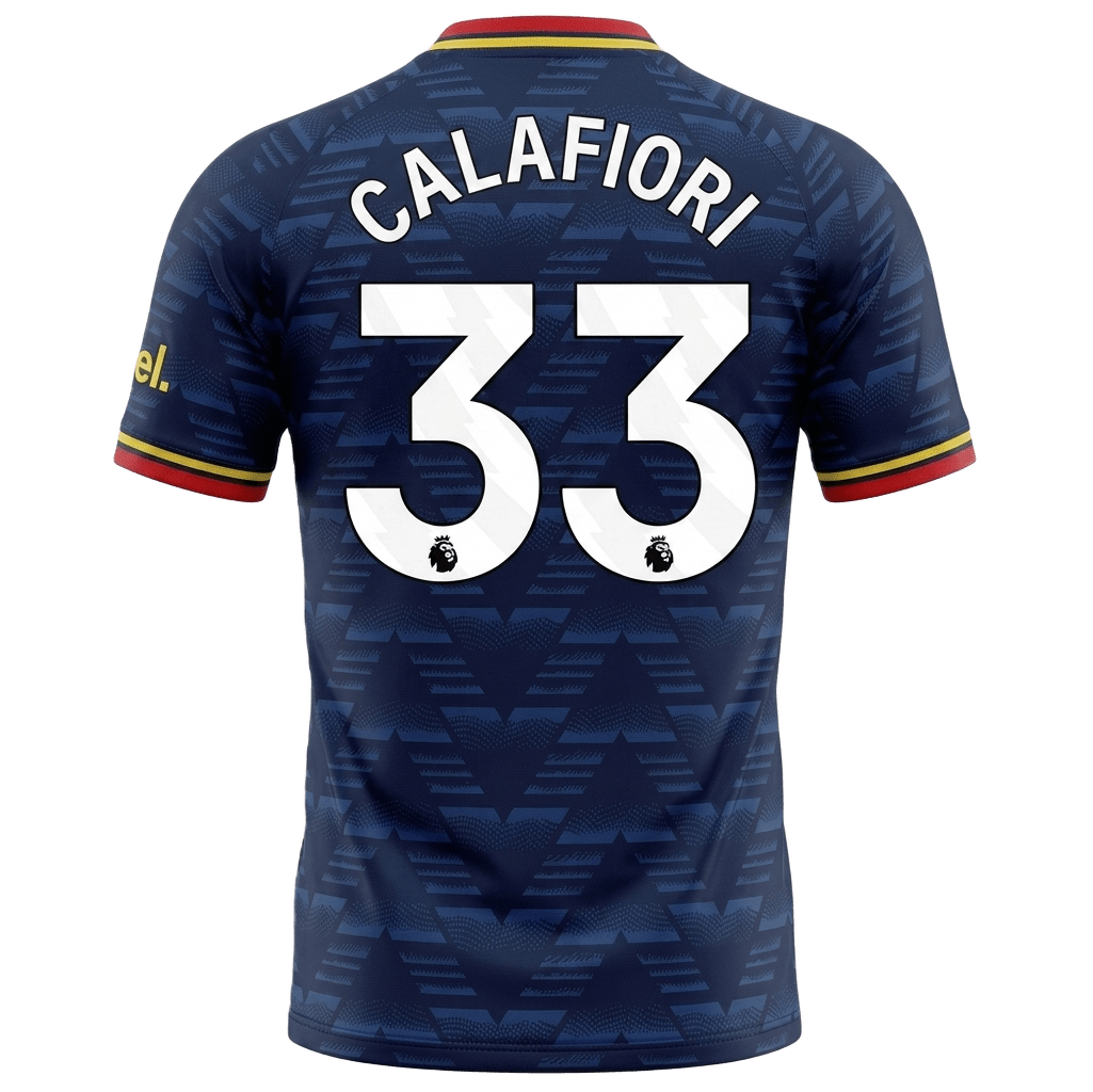 Arsenal 26/27 Away Jersey Riccardo Calafiori 33 - Elite Zone Sports