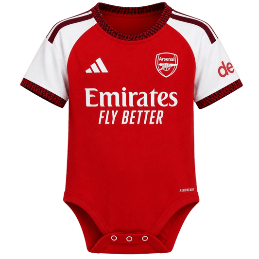 Arsenal 26/27 Home Baby Onesie Bodysuit - Elite Zone Sports