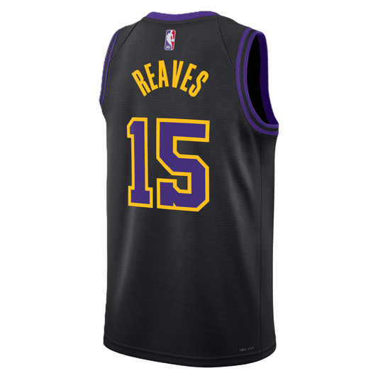 Austin Reaves 15 Los Angeles Lakers Black 2025/26 City Edition Jersey - Elite Zone Sports