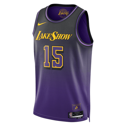 Austin Reaves 15 Los Angeles Lakers Purple City Edition Jersey - Elite Zone Sports
