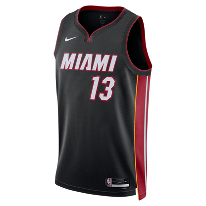 Bam Adebayo 13 Miami Heat Black Icon Jersey - Elite Zone Sports