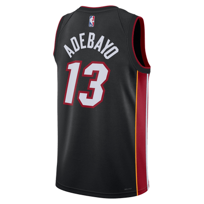 Bam Adebayo 13 Miami Heat Black Icon Jersey - Elite Zone Sports