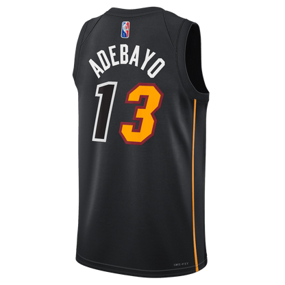Bam Adebayo 13 Miami Heat Black Mashup Jersey - Elite Zone Sports
