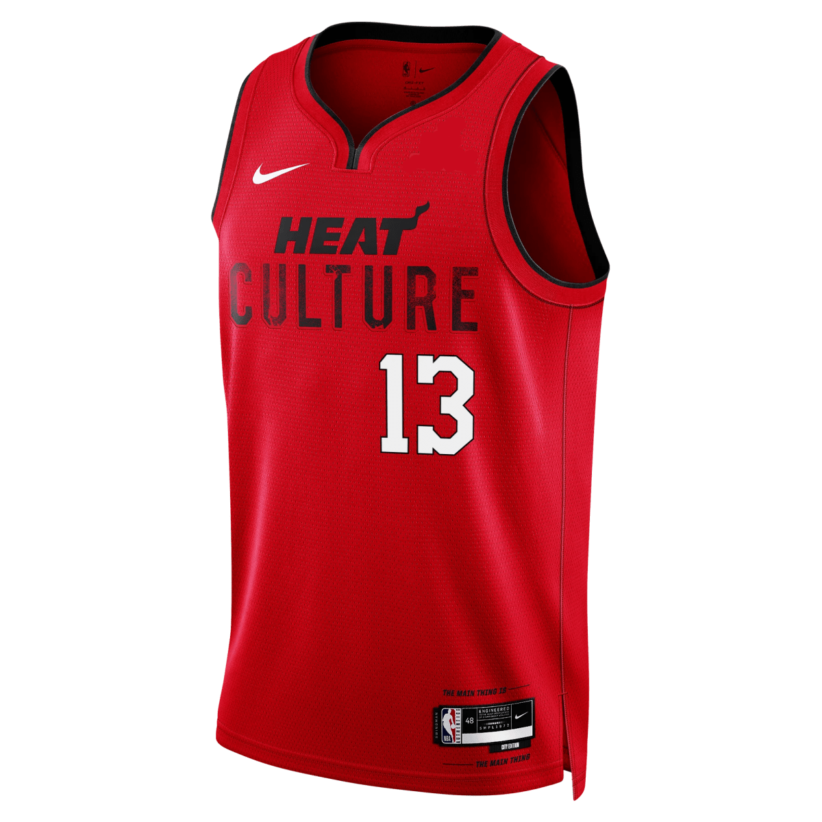 Bam Adebayo 13 Miami Heat Culture Red City Edition Jersey - Elite Zone Sports
