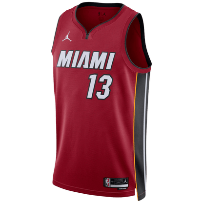Bam Adebayo 13 Miami Heat Red Statement Jersey - Elite Zone Sports