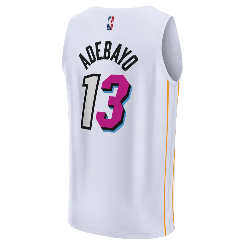Bam Adebayo 13 Miami Heat White Mashup Jersey - Elite Zone Sports