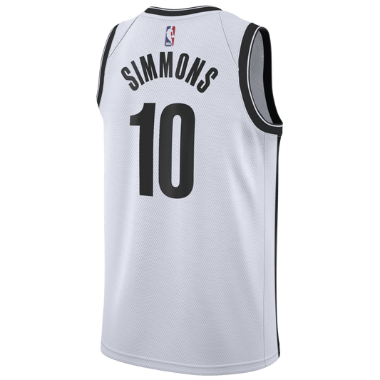 Ben Simmons 10 Brooklyn Nets White Association Jersey - Elite Zone Sports