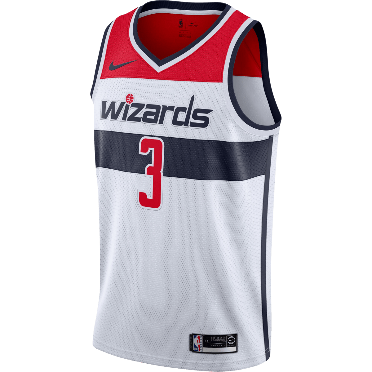 Bradley Beal 3 Washington Wizards White Association Jersey - Elite Zone Sports