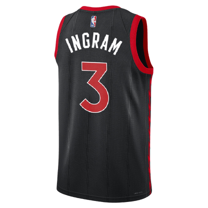 Brandon Ingram 3 Toronto Raptors Black Statement Jersey - Elite Zone Sports