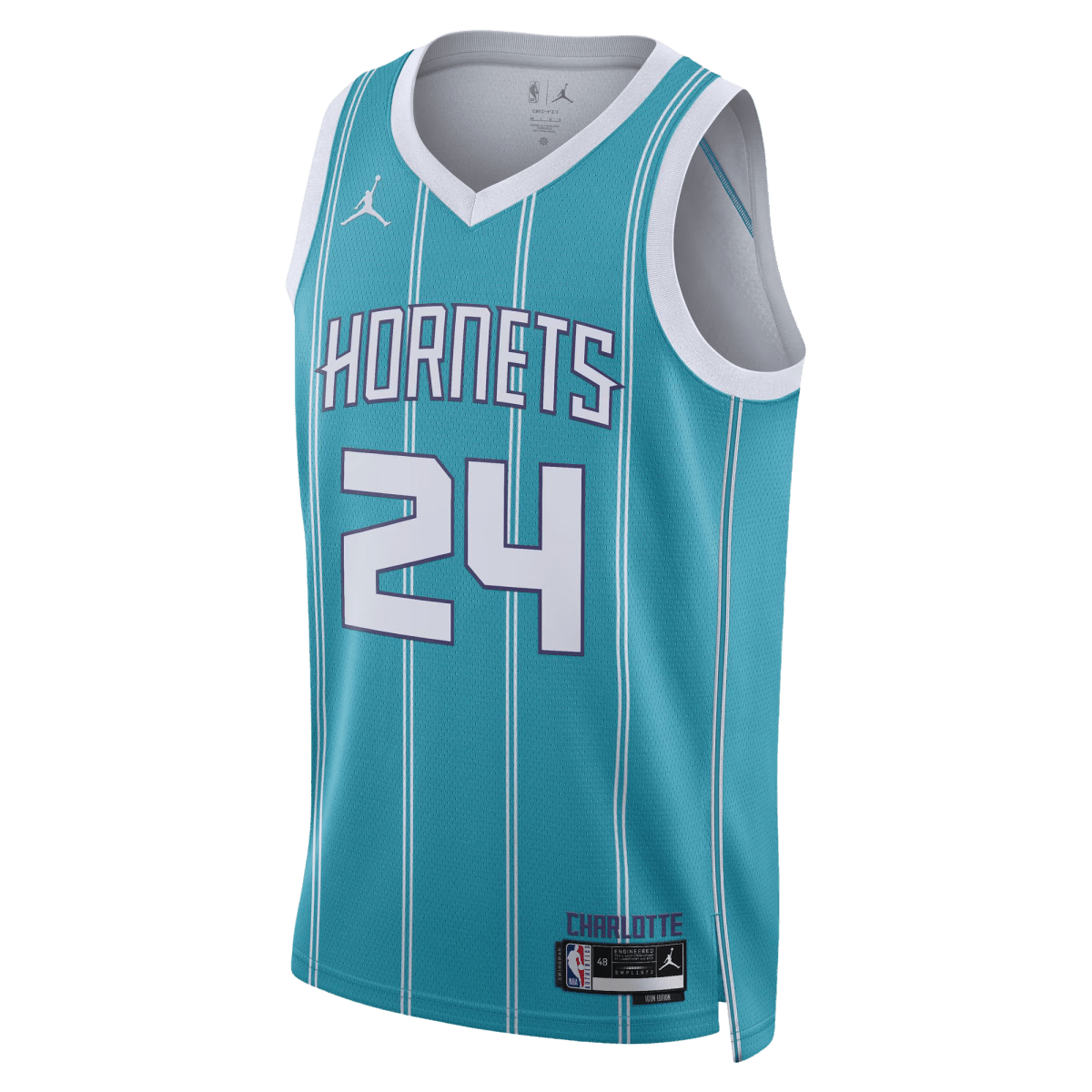 Brandon Miller 24 Charlotte Hornets Teal Icon Jersey - Elite Zone Sports