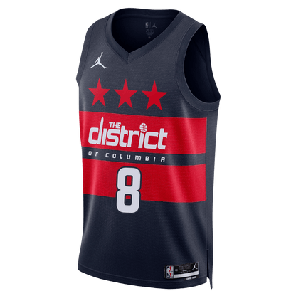 Bub Carrington 8 Washington Wizards Blue Statement Jersey - Elite Zone Sports