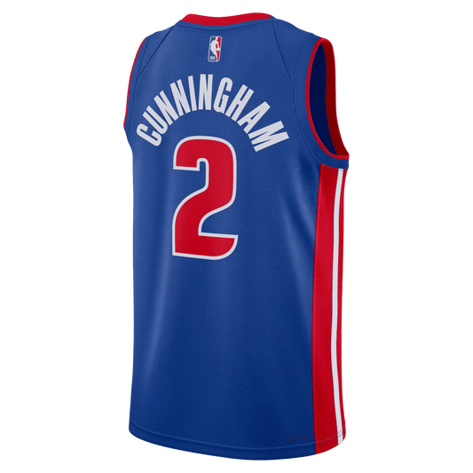 Cade Cunningham 2 Detroit Pistons Blue Icon Jersey - Elite Zone Sports