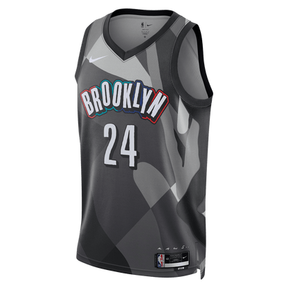 Cam Thomas 24 Brooklyn Nets Grey City Edition Jersey - Elite Zone Sports