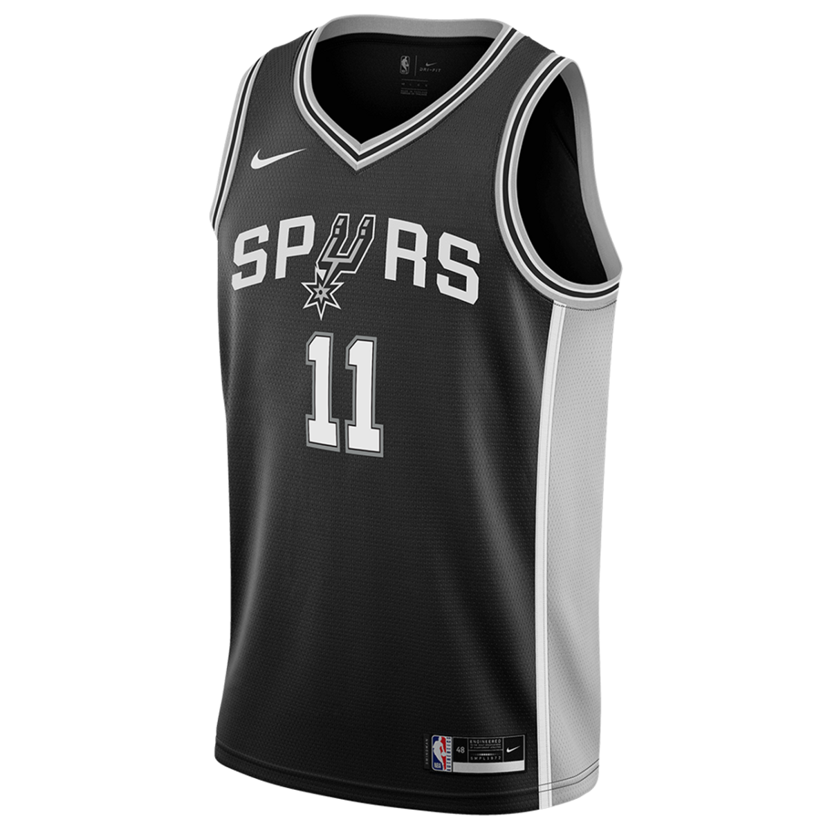 Carter Bryant 11 San Antonio Spurs Black Icon Jersey - Elite Zone Sports