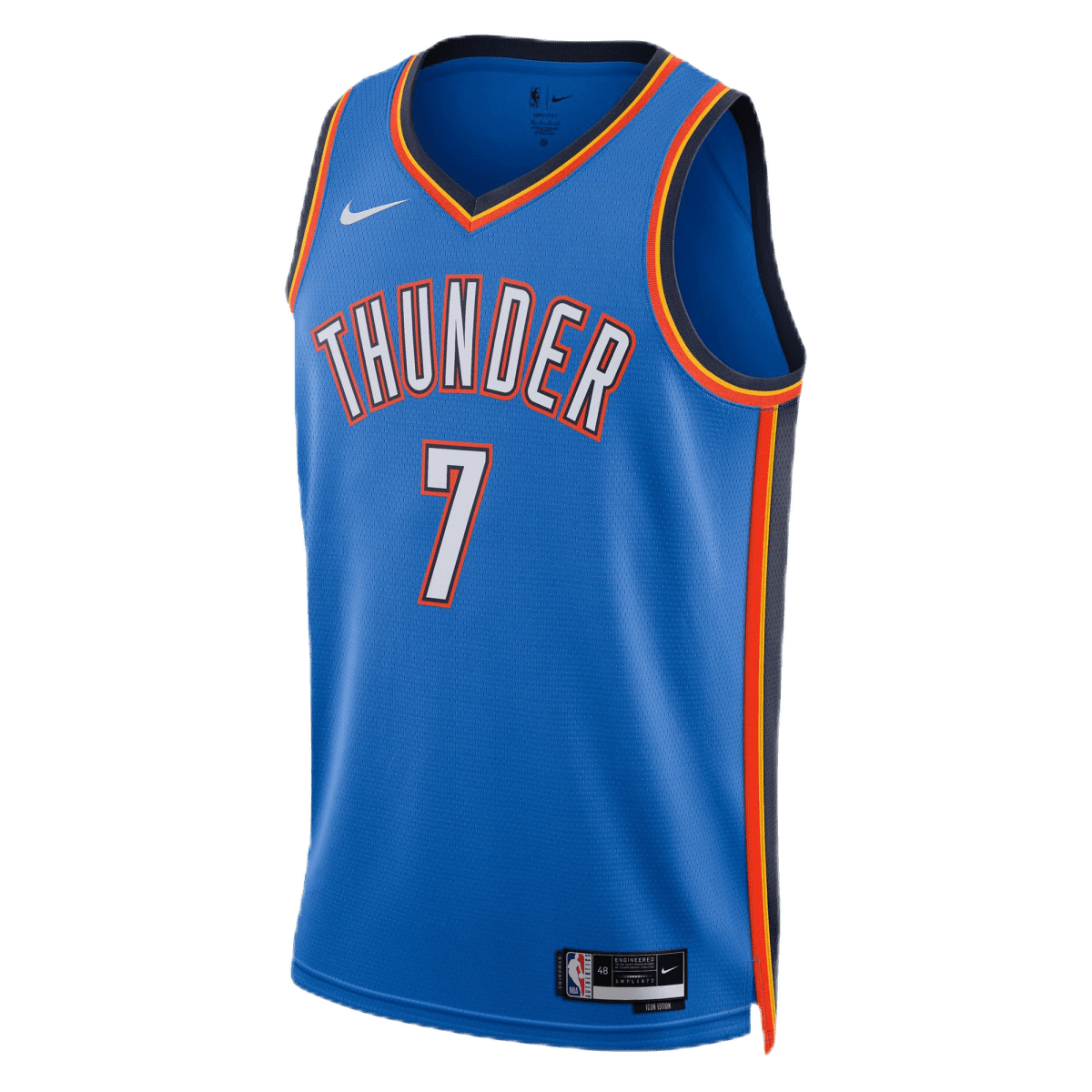 Chet Holmgren 7 Oklahoma City Thunder Blue Icon Jersey - Elite Zone Sports
