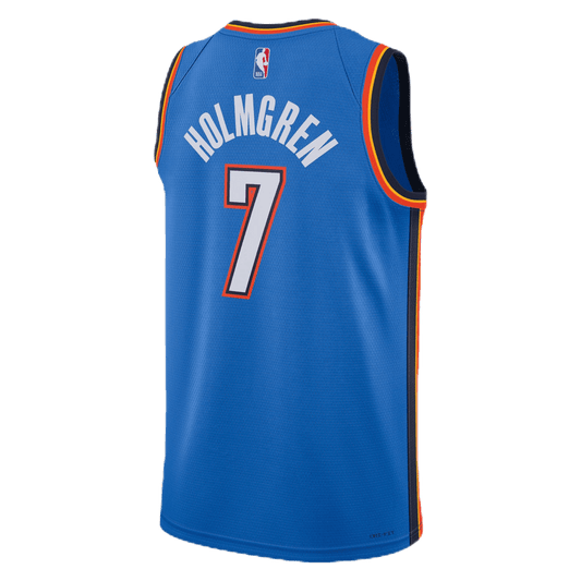Chet Holmgren 7 Oklahoma City Thunder Blue Icon Jersey - Elite Zone Sports