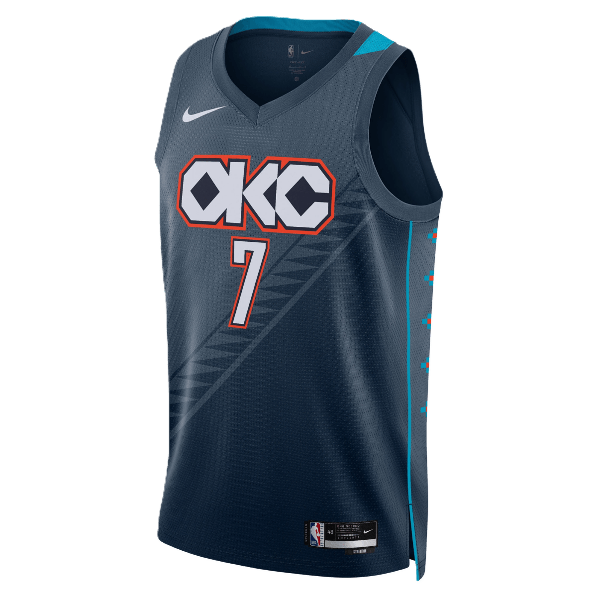 Chet Holmgren 7 Oklahoma City Thunder Navy 2025/26 City Edition Jersey - Elite Zone Sports
