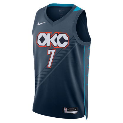 Chet Holmgren 7 Oklahoma City Thunder Navy 2025/26 City Edition Jersey - Elite Zone Sports