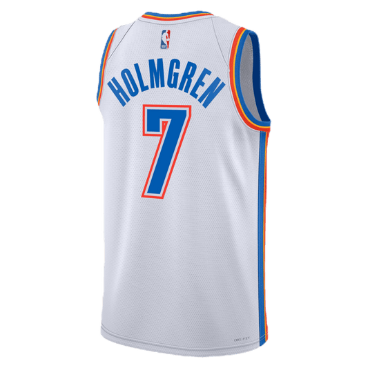 Chet Holmgren 7 Oklahoma City Thunder White Association Jersey - Elite Zone Sports
