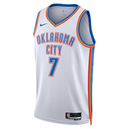 Chet Holmgren 7 Oklahoma City Thunder White Association Jersey - Elite Zone Sports