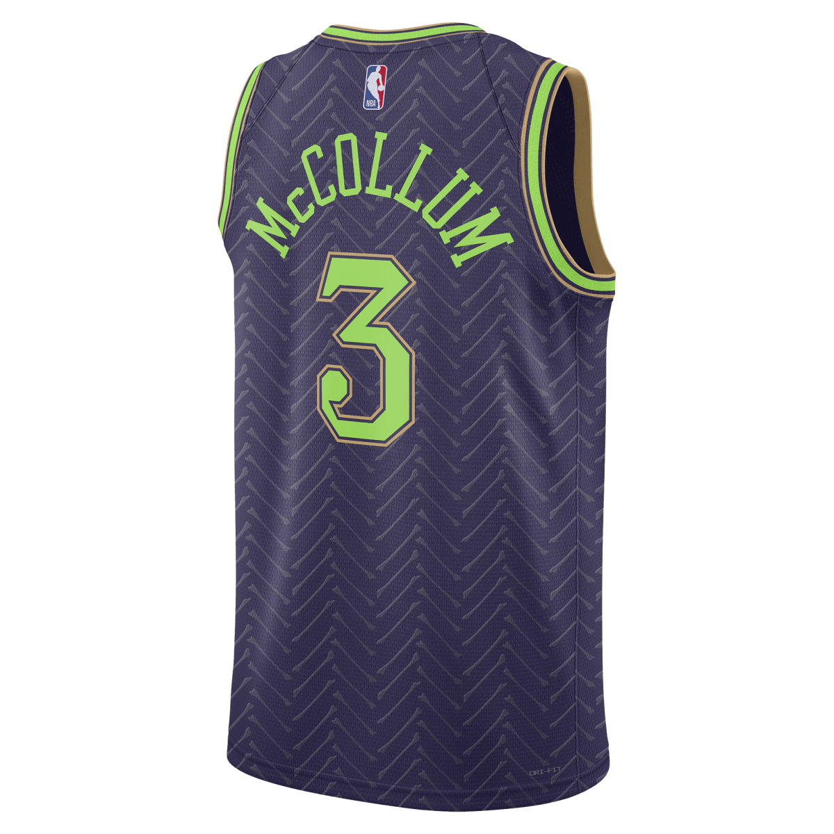 CJ McCollum 3 New Orleans Pelicans Purple City Edition Jersey - Elite Zone Sports