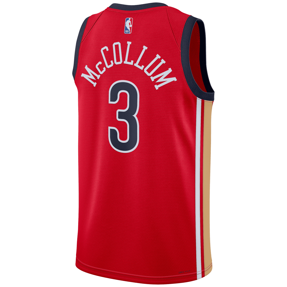 CJ McCollum 3 New Orleans Pelicans Red Statement Jersey - Elite Zone Sports