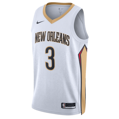 CJ McCollum 3 New Orleans Pelicans White Association Jersey - Elite Zone Sports