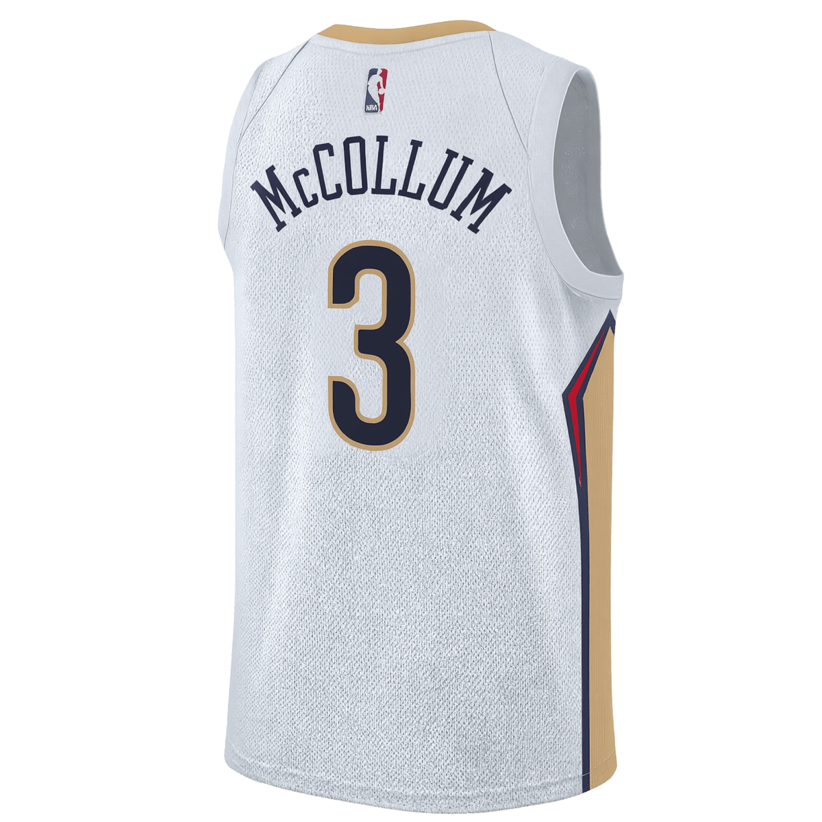 CJ McCollum 3 New Orleans Pelicans White Association Jersey - Elite Zone Sports