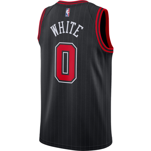 Coby White 0 Chicago Bulls Black Statement Jersey - Elite Zone Sports