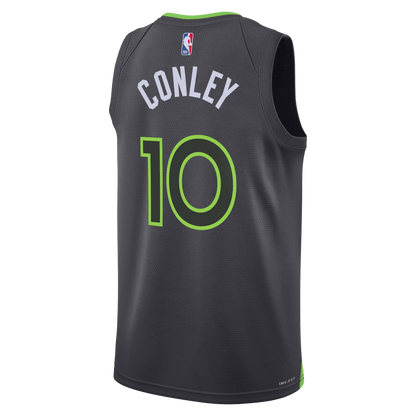 Conley 10 Minnesota Timberwolves Charcoal Statement Jersey - Elite Zone Sports