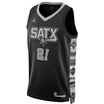 Coyote 2! San Antonio Spurs Black Statement Jersey - Elite Zone Sports