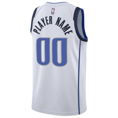 Custom Dallas Mavericks White Association Personalized Jersey - Elite Zone Sports