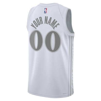Custom Dallas Mavericks White City Edition Personalized Jersey - Elite Zone Sports