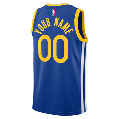 Custom Golden State Warriors Royal Blue Icon Personalized Jersey - Elite Zone Sports
